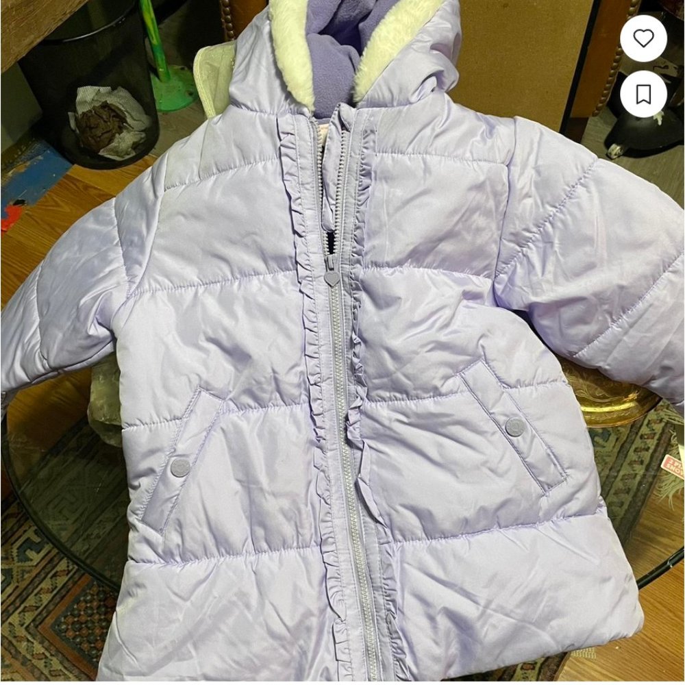 Lavender Purple puffer winter jacket
